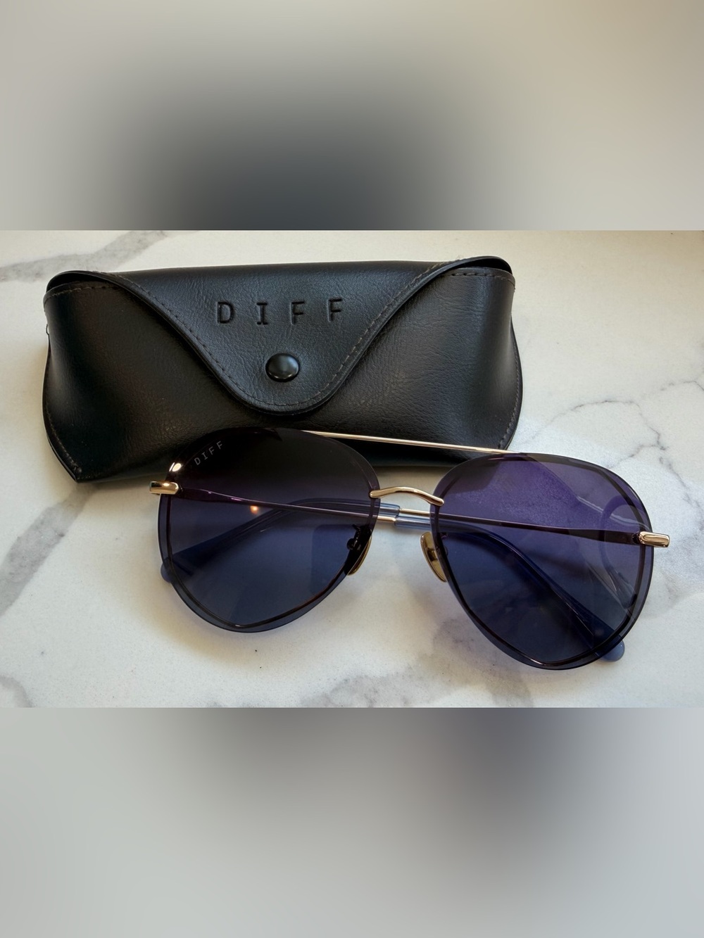 Diff Lenox Women's Aviator Sunglasses